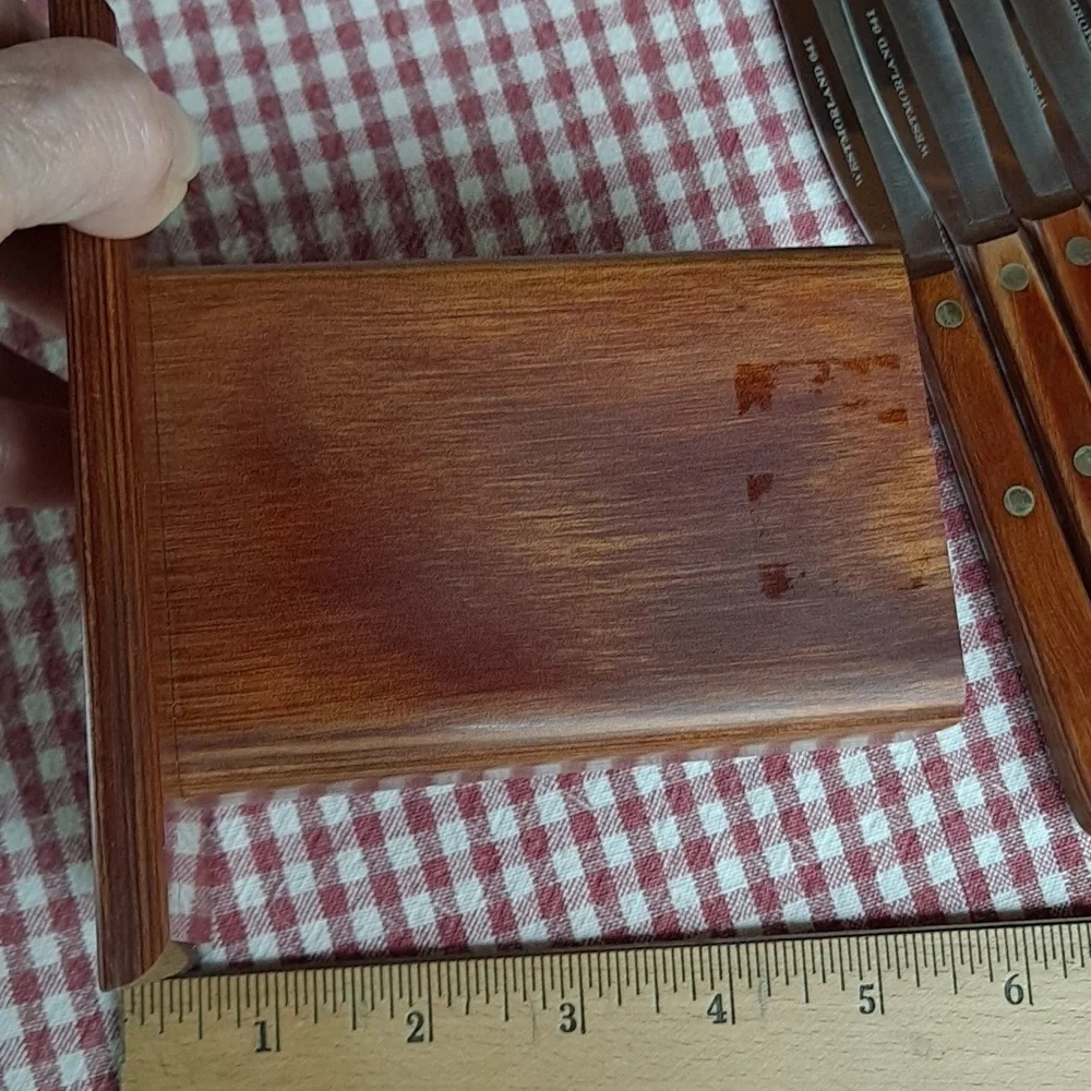 Vintage Steak Knife Set in Wood Block